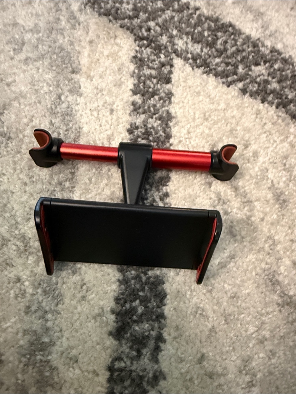 Phone/tablet holder- attaches to headrest